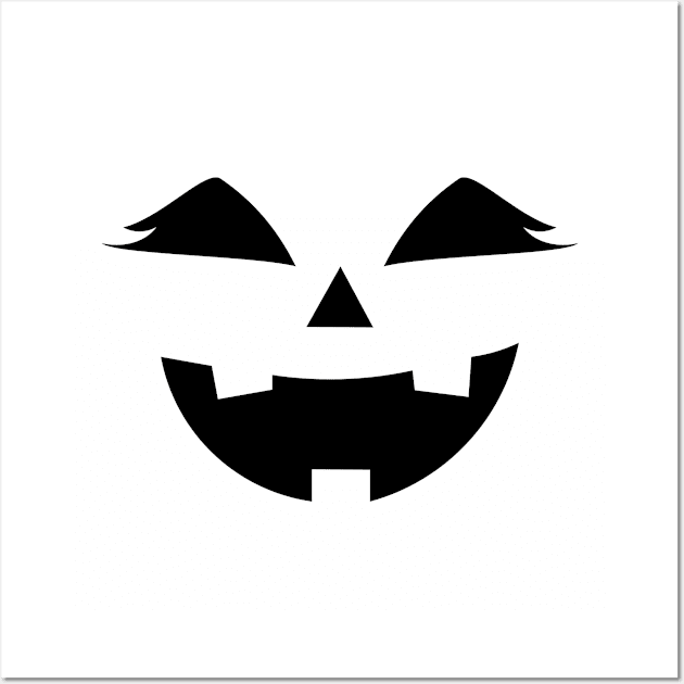 Cute Halloween Pumpkin Face Wall Art by Chiko&Molly